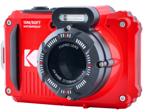 Kodak PIXPRO WPZ2 - Digital camera - compact - 16.35 MP - 1080p / 30 fps -  4x optical zoom - Wi-Fi - underwater up to 45 ft - yellow