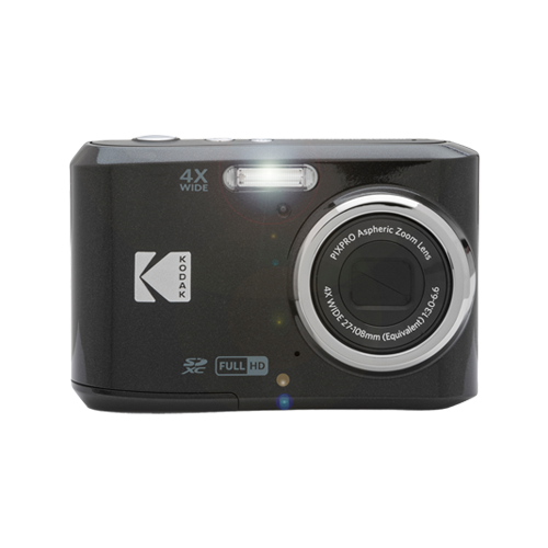 KODAK Pixpro FZ45 Digital Camera Bundle, Includes: SanDisk  32GB Memory Card, Spare Batteries, Hard Shell Camera Case and Card Reader  (5 Items) (White) : Electronics